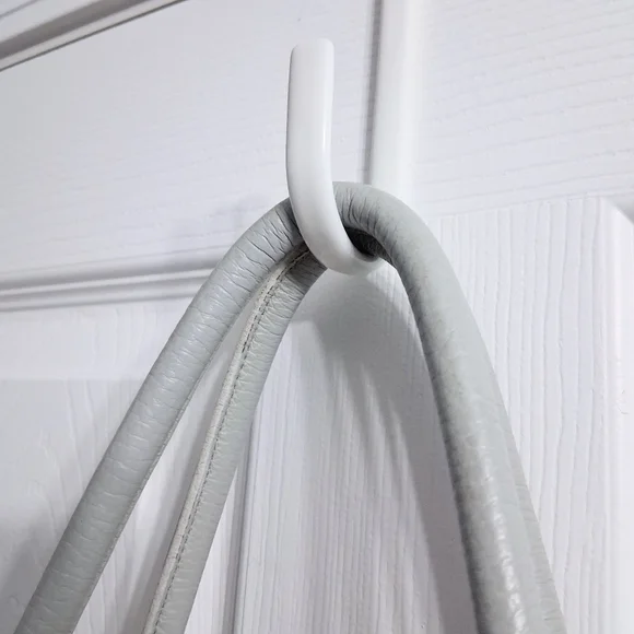 Berge Italian Leather Bag Tote Shouler Powder Blue - Picture 17 of 17